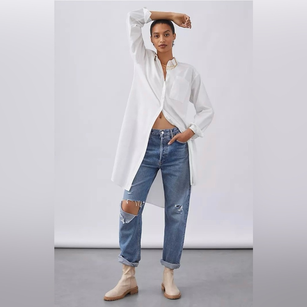 Anthropologie Button Down Long Shirt